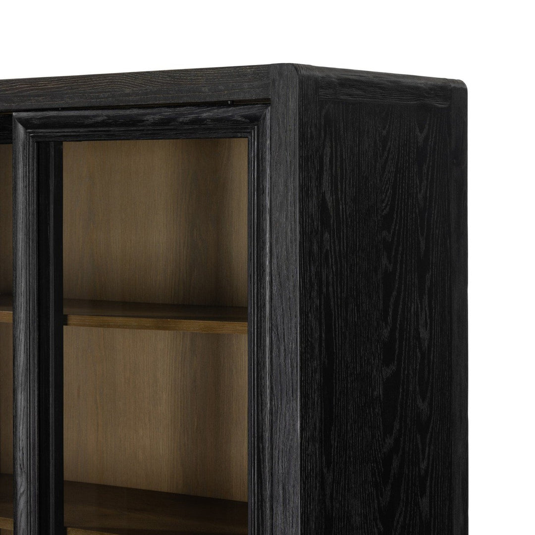 Nolan Cabinet - Distressed Black Oak