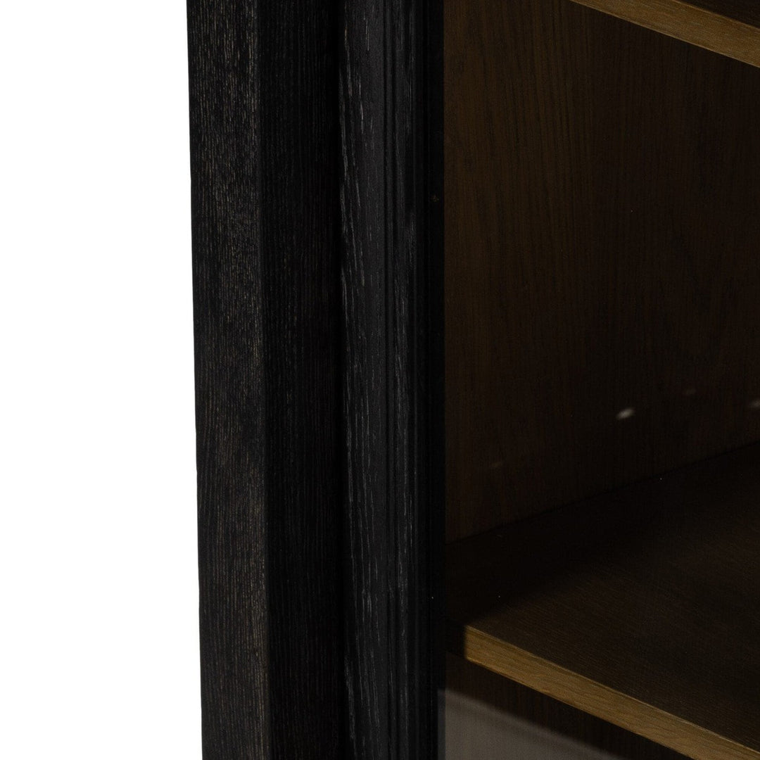 Nolan Cabinet - Distressed Black Oak