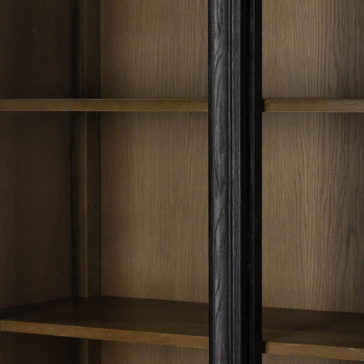 Nolan Cabinet - Distressed Black Oak