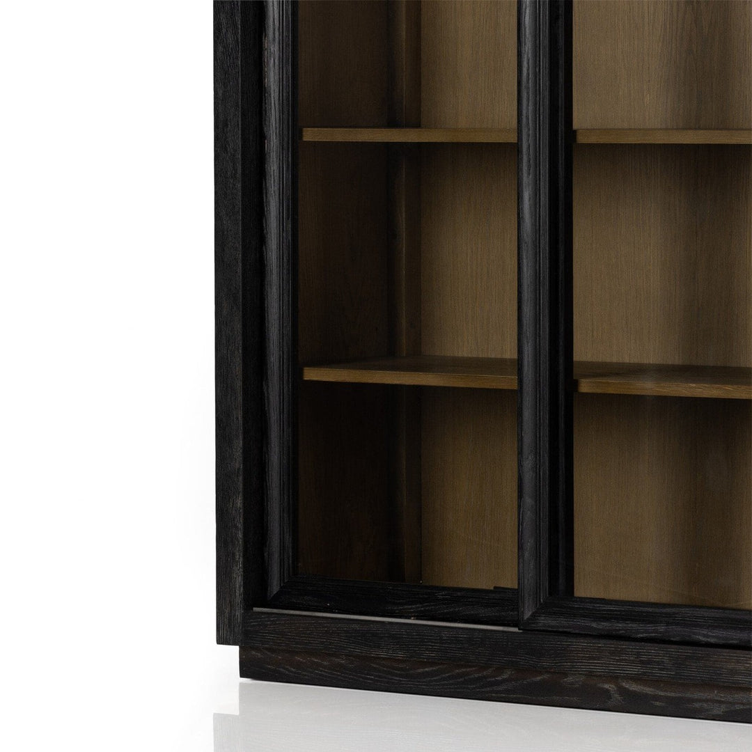 Nolan Cabinet - Distressed Black Oak