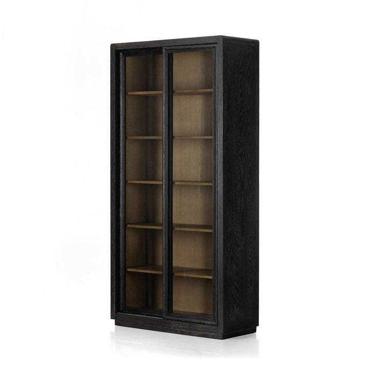 Nolan Cabinet - Distressed Black Oak