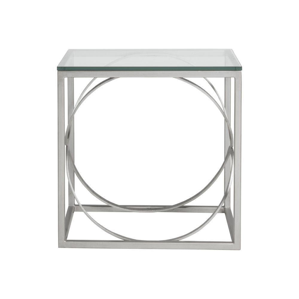 Side Tables Ellipse Rectangular End Table - Argento