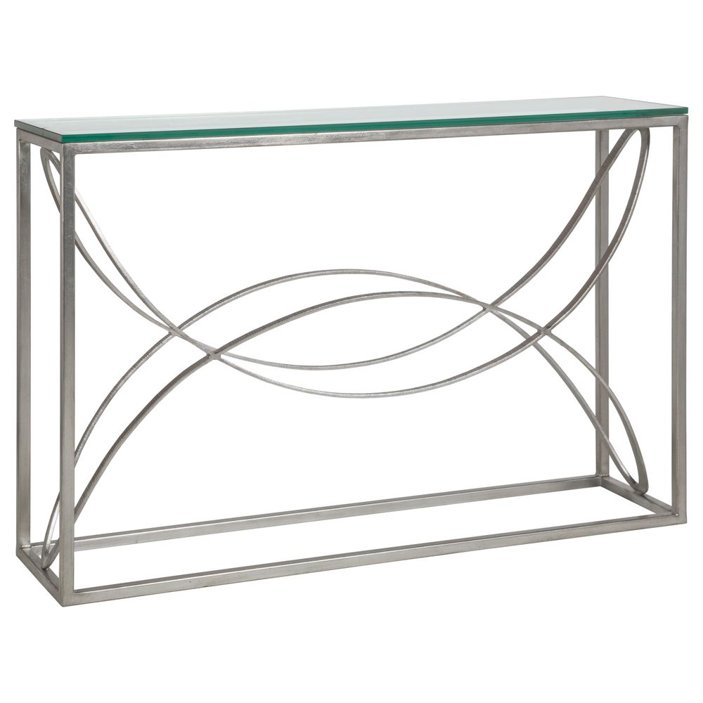 Console Tables Ellipse Console - Silver Leaf