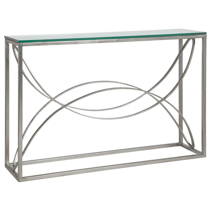 Console Tables Ellipse Console - Silver Leaf