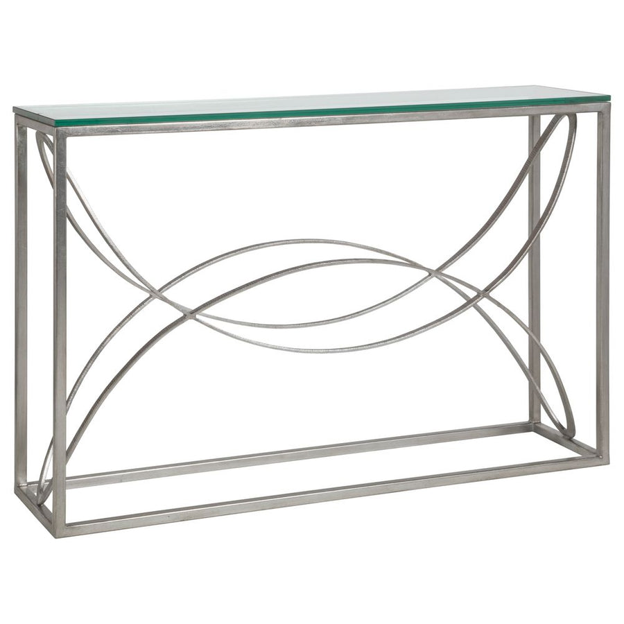 Console Tables Ellipse Console - Silver Leaf