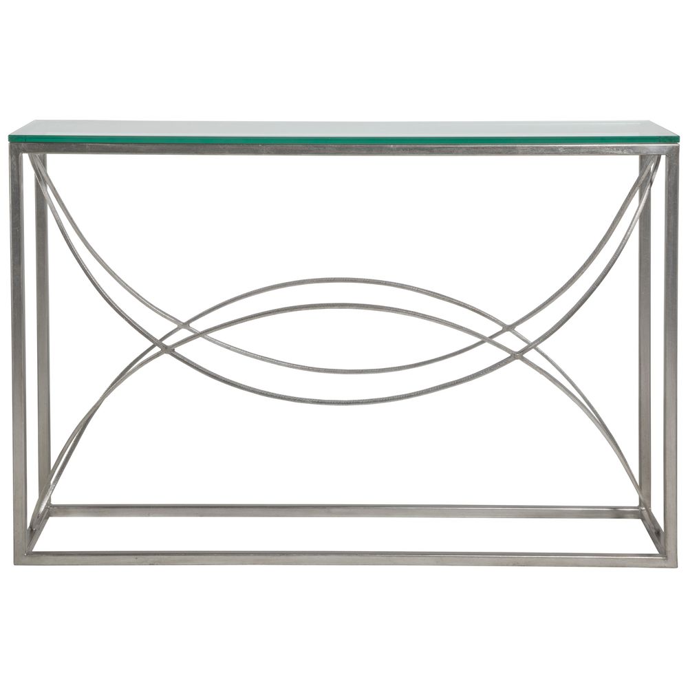 Console Tables Ellipse Console - Silver Leaf