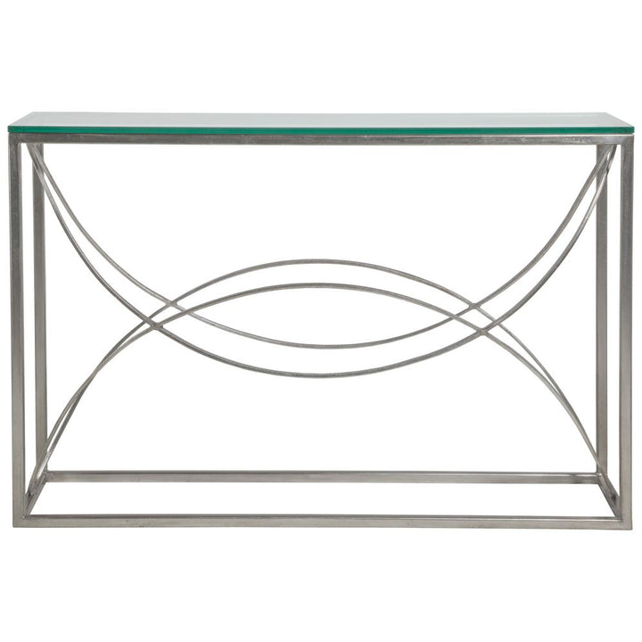 Console Tables Ellipse Console - Silver Leaf
