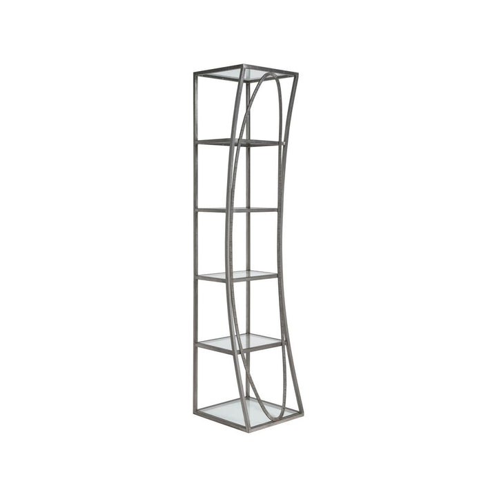 Bookcases & Etageres Ellipse Slim Etagere - Silver Leaf