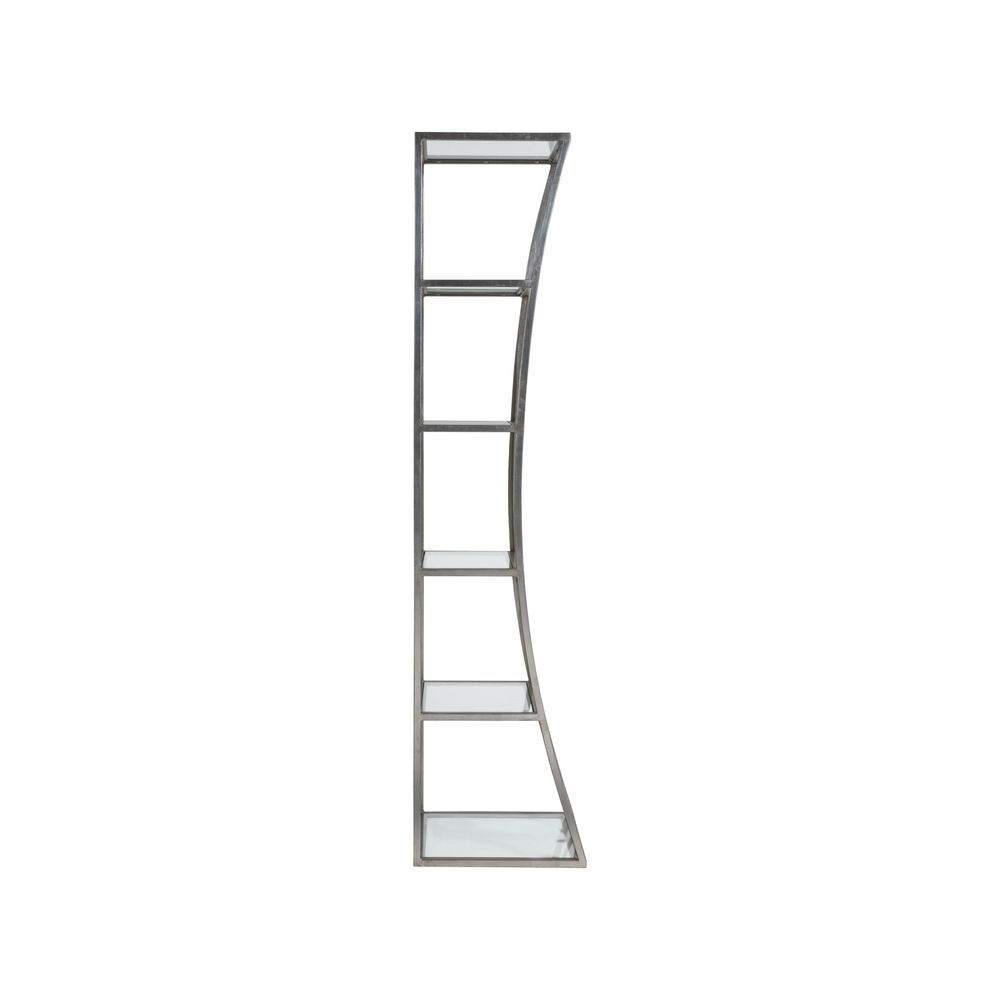 Bookcases & Etageres Ellipse Slim Etagere - Silver Leaf
