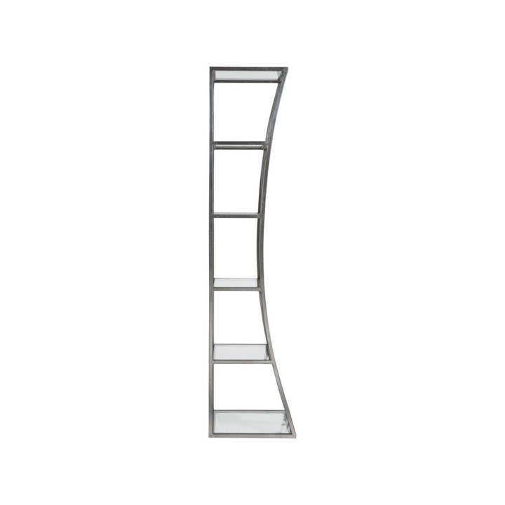 Bookcases & Etageres Ellipse Slim Etagere - Silver Leaf