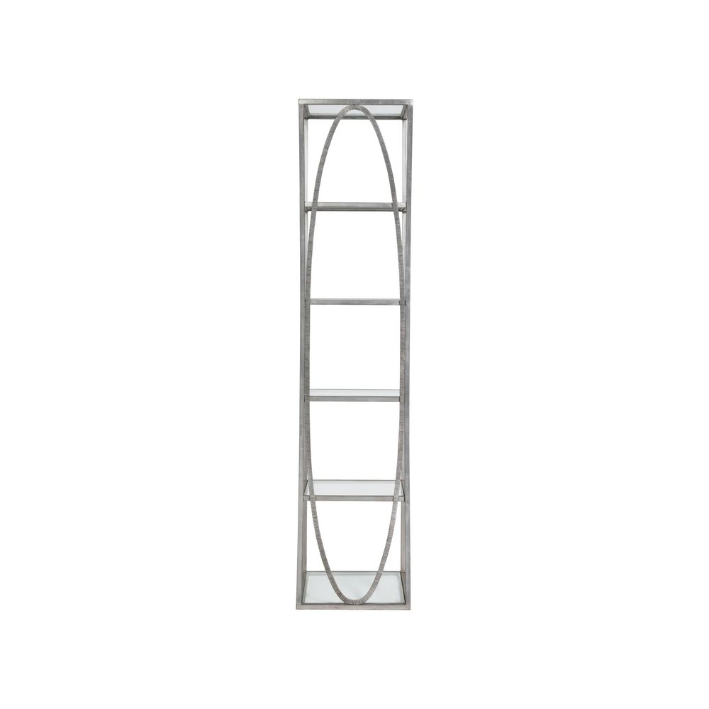 Bookcases & Etageres Ellipse Slim Etagere - Silver Leaf