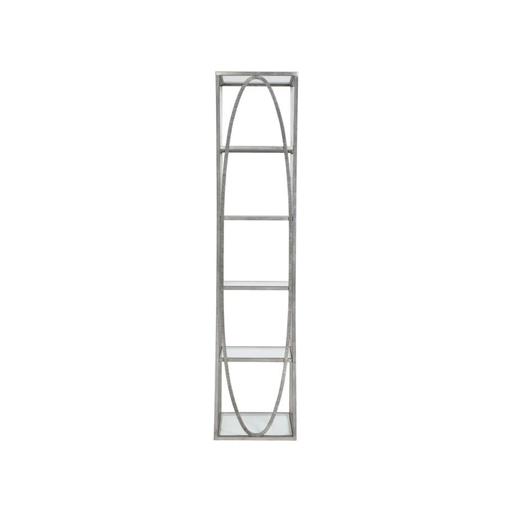 Bookcases & Etageres Ellipse Slim Etagere - Silver Leaf
