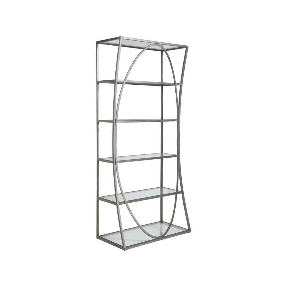 Bookcases & Etageres Ellipse Etagere - Silver Leaf