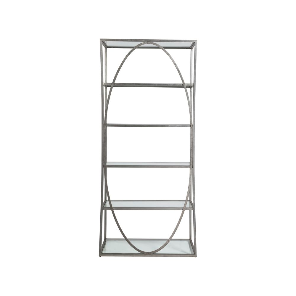 Bookcases & Etageres Ellipse Etagere - Silver Leaf