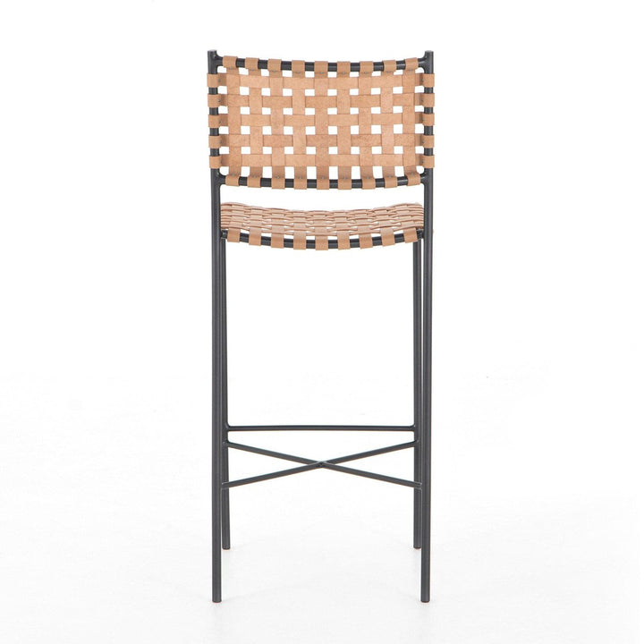 Gavin Bar Stool - Natural Leather