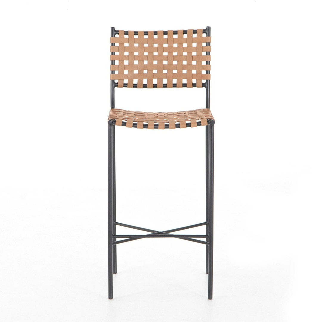 Gavin Bar Stool - Natural Leather