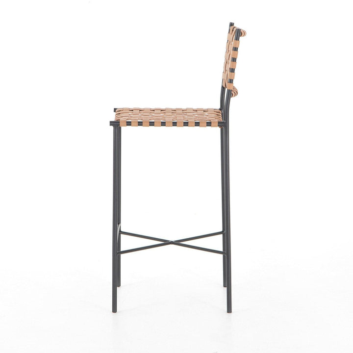 Gavin Bar Stool - Natural Leather