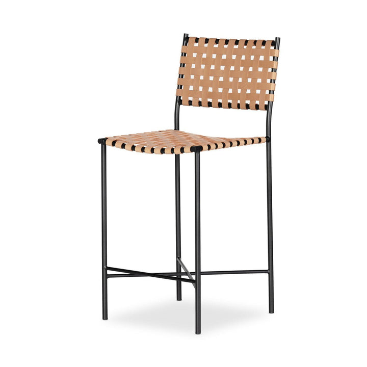 Gavin Counter Stool - Natural Leather