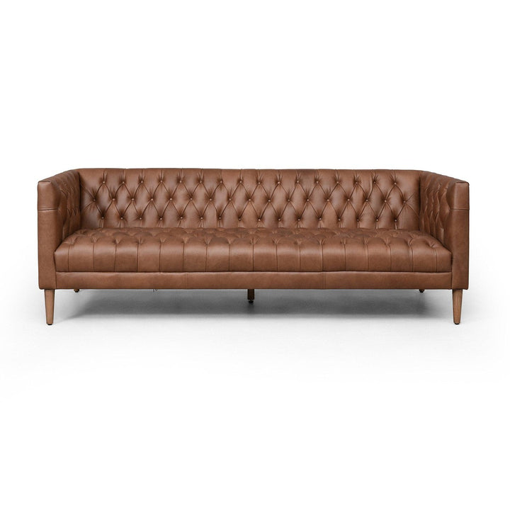 Wilson Leather Sofa - Natural Washed Chocolate