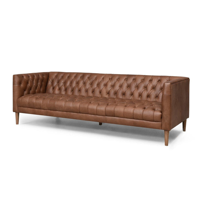 Wilson Leather Sofa - Natural Washed Chocolate