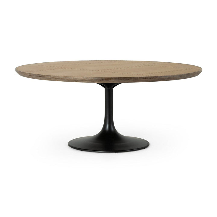 Porter Dining Table - Bright Brass Clad