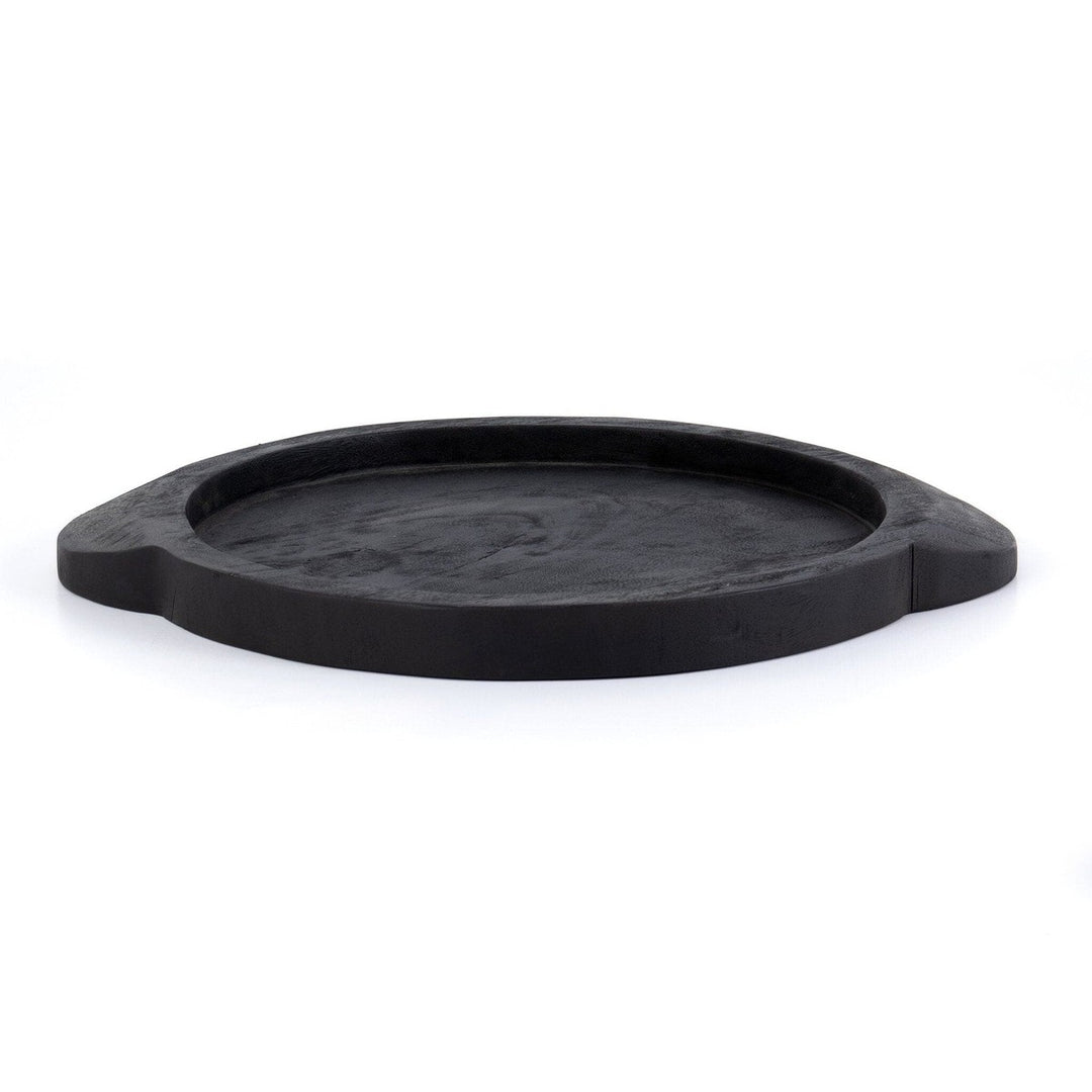 Tristan Round Tray - Carbonized Black