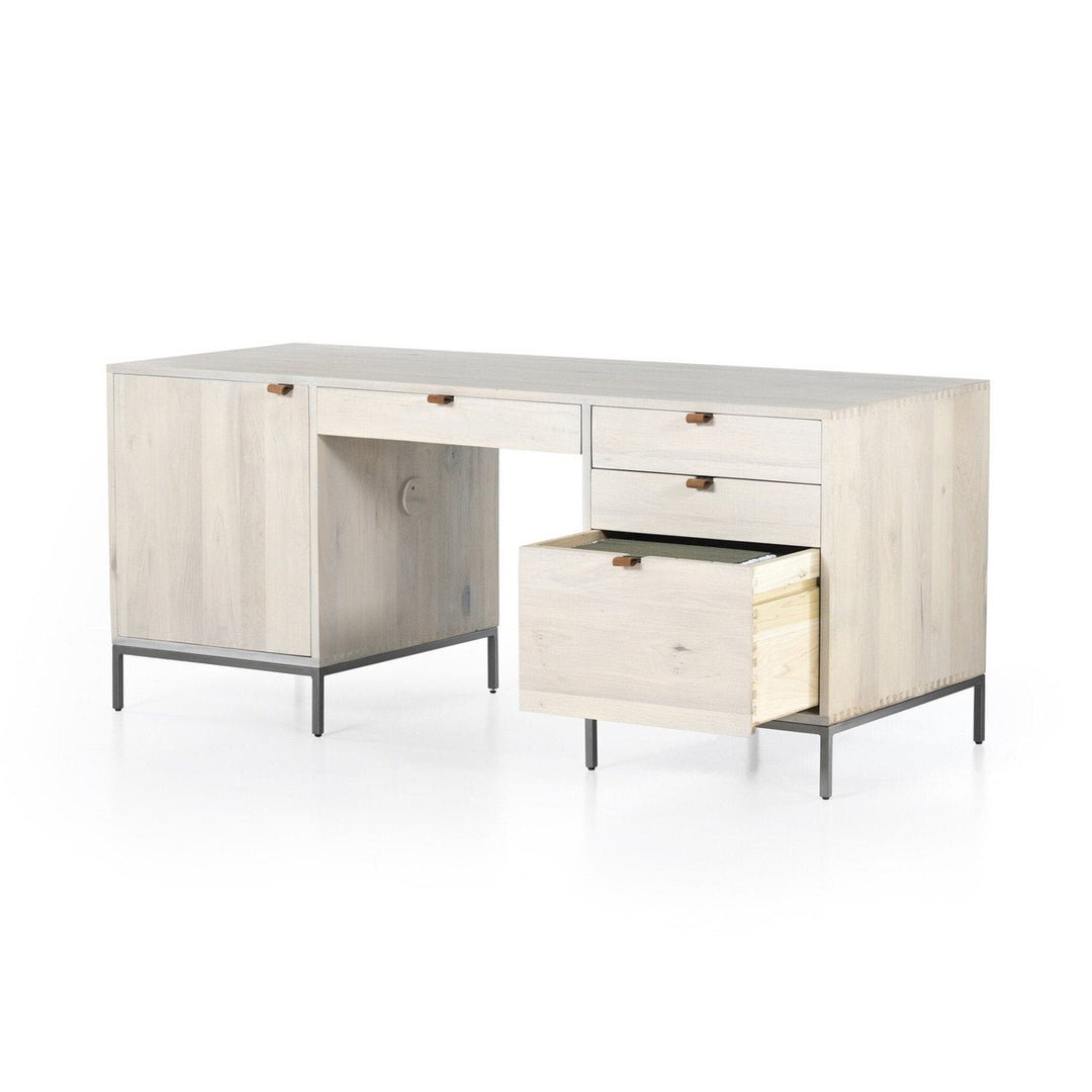 Troy Executive Desk - Dove Poplar