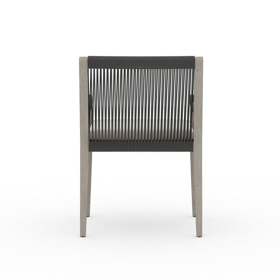 Sheffield Outdoor Dining Armchair, Weathered Grey - Venao Grey