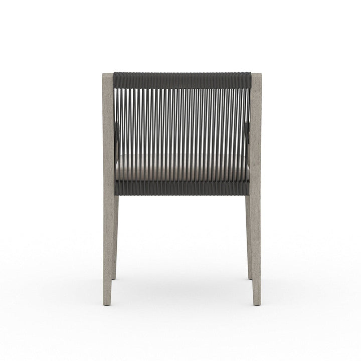 Sheffield Outdoor Dining Armchair, Weathered Grey - Venao Grey