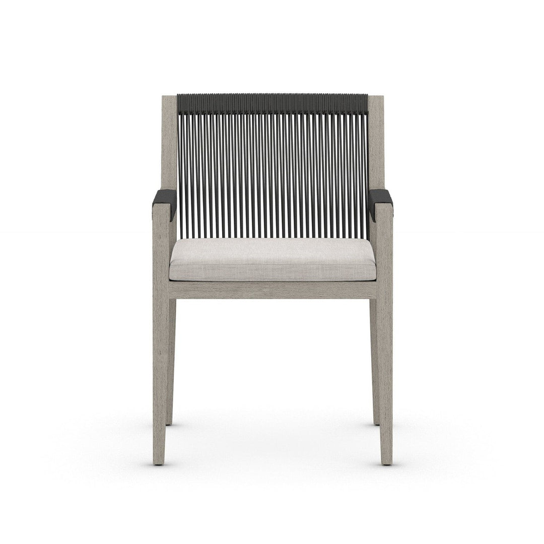 Sheffield Outdoor Dining Armchair, Weathered Grey - Venao Grey