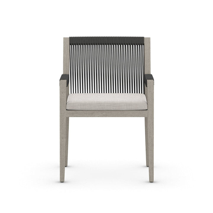 Sheffield Outdoor Dining Armchair, Weathered Grey - Venao Grey