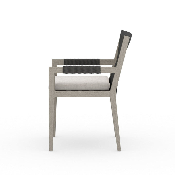 Sheffield Outdoor Dining Armchair, Weathered Grey - Venao Grey