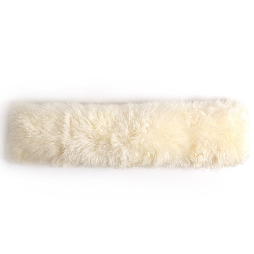 Leon Lambskin Lumbar Pillow - White Lambskin