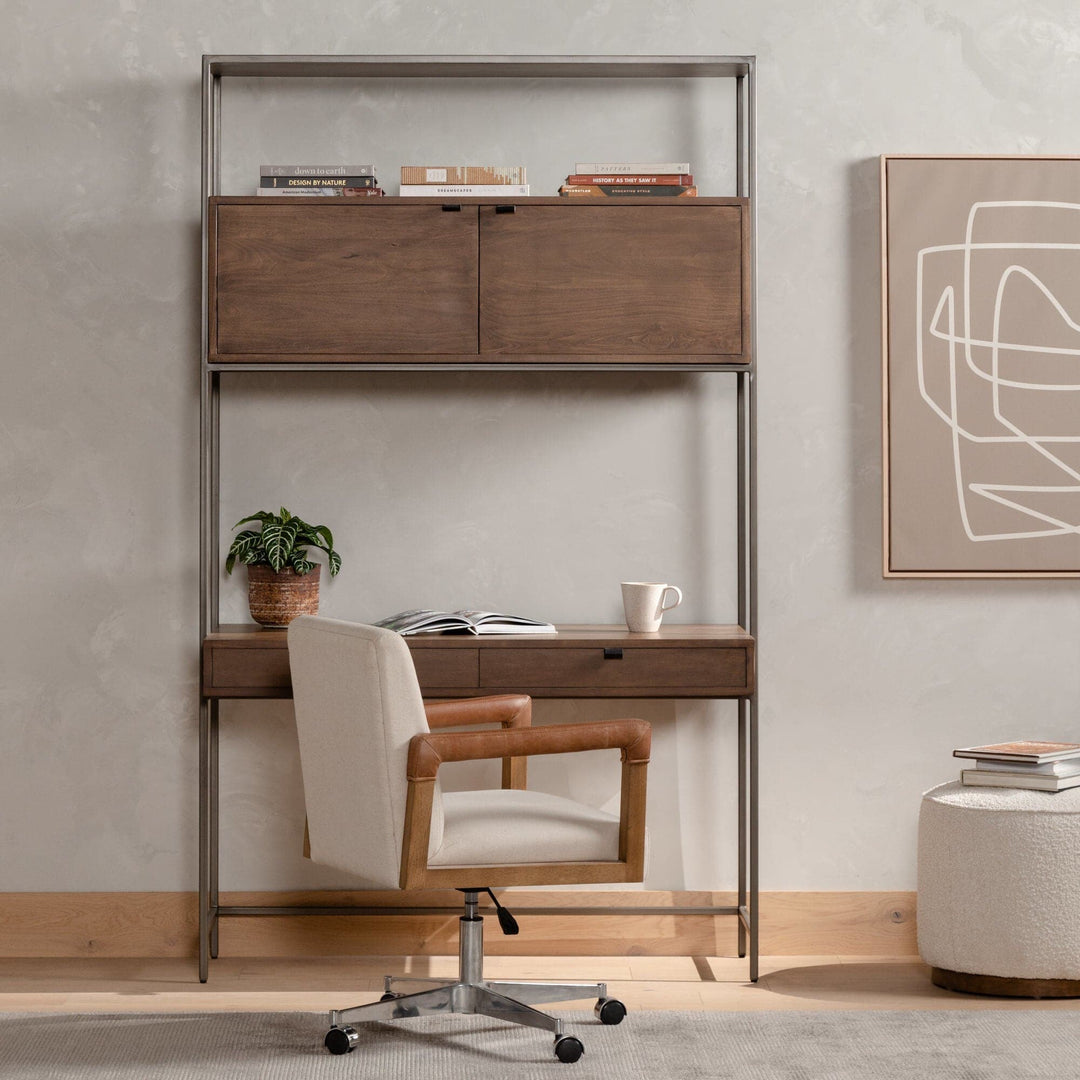 Troy Modular Wall Desk - Auburn Poplar