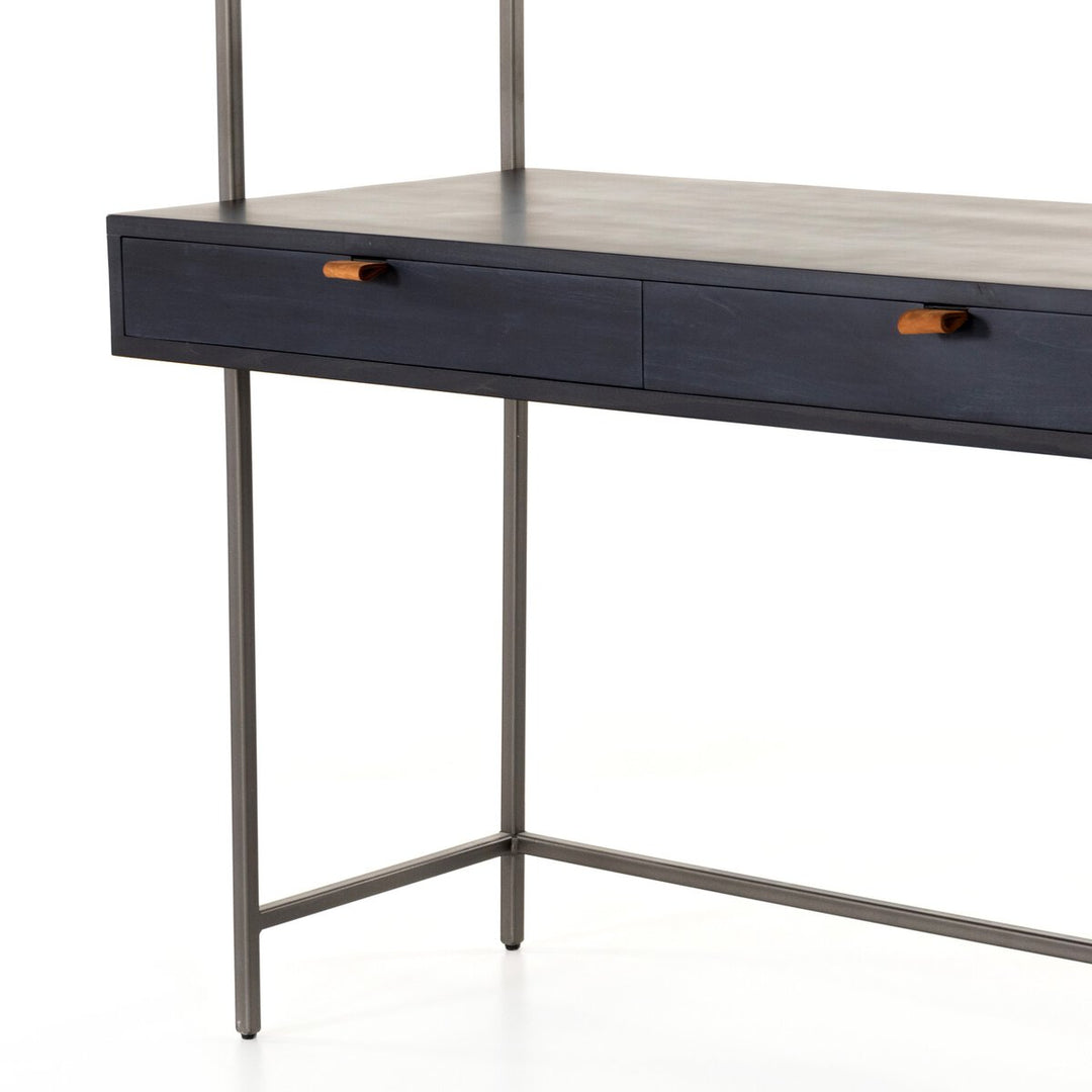 Troy Modular Wall Desk - Black Wash Poplar