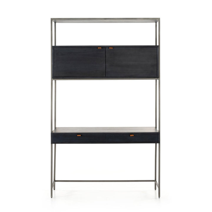 Troy Modular Wall Desk - Black Wash Poplar