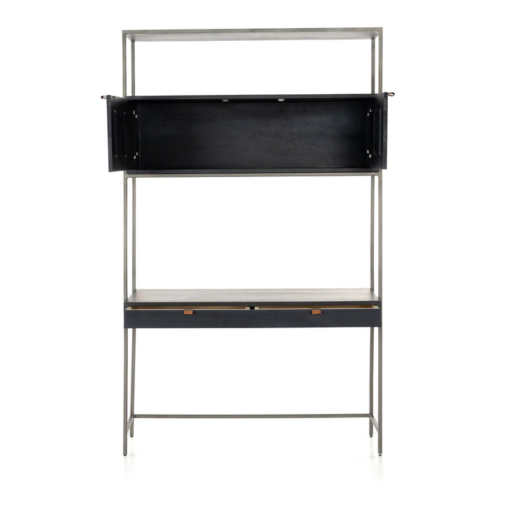 Troy Modular Wall Desk - Black Wash Poplar