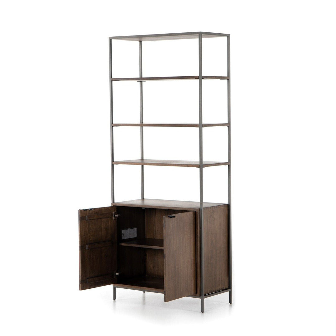 Troy Modular Wide Bookcase - Auburn Poplar