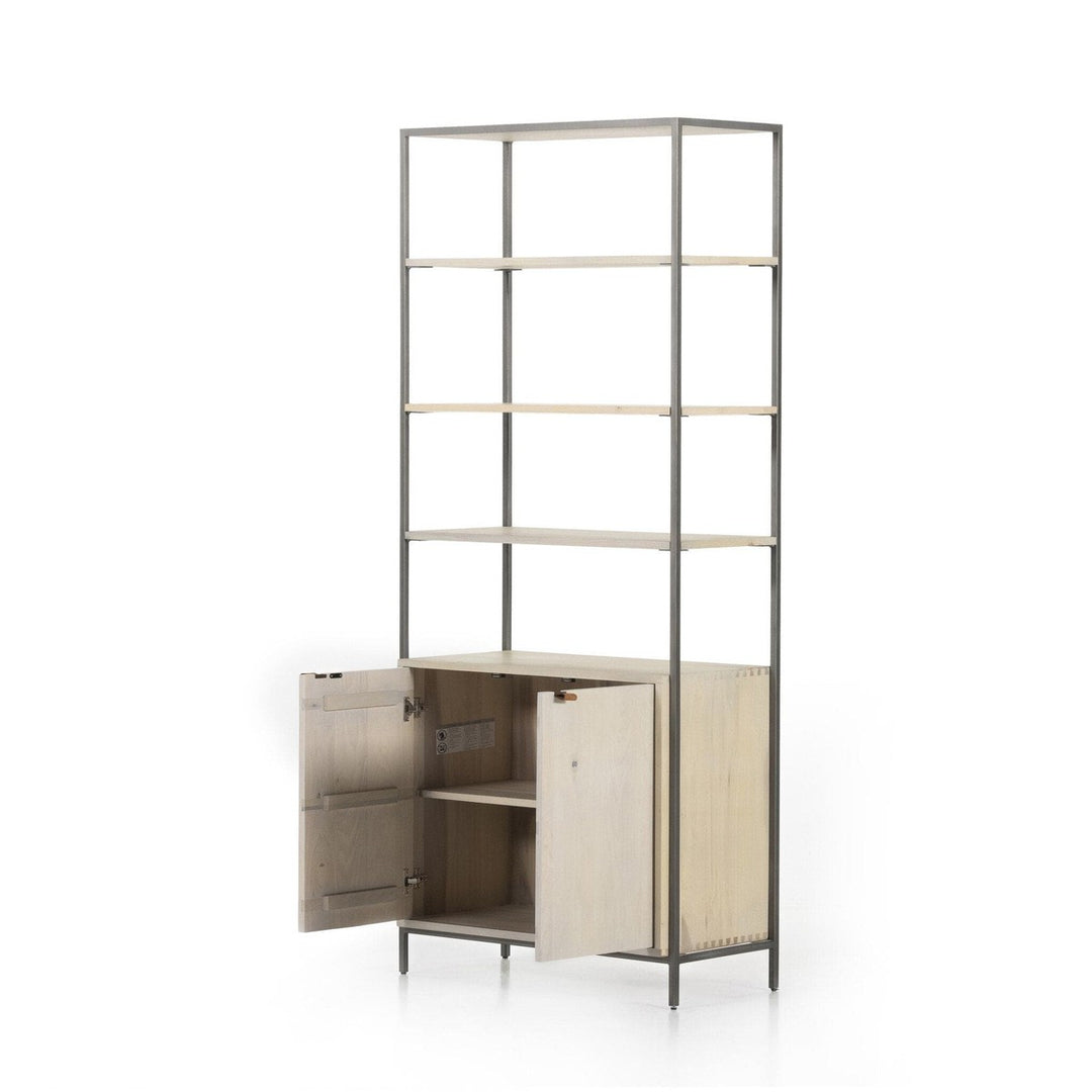 Troy Modular Wide Bookcase - Dove Poplar