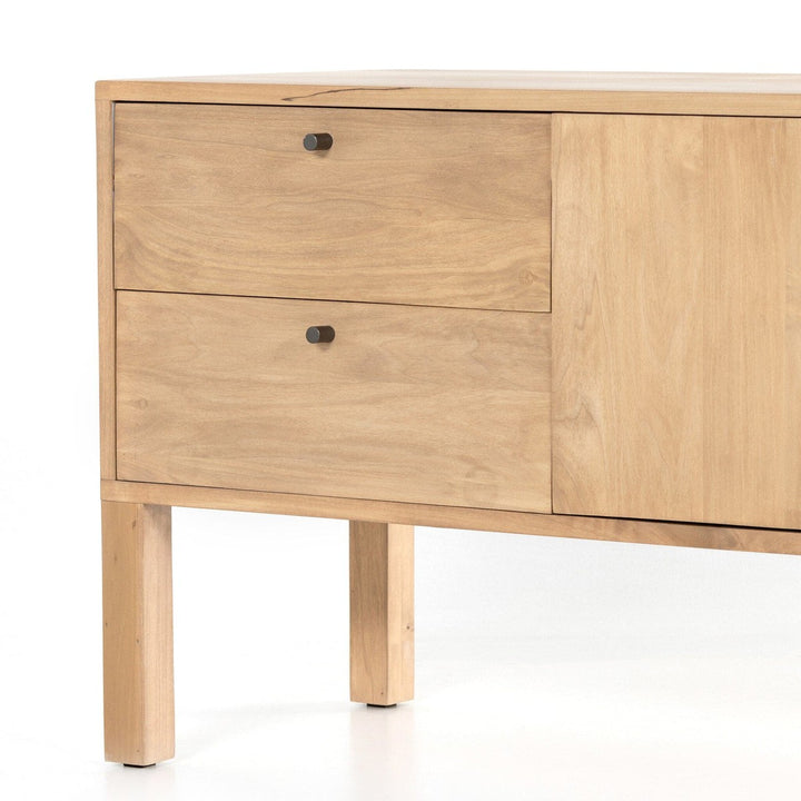 Isaiah Media Console - Dry Wash Poplar