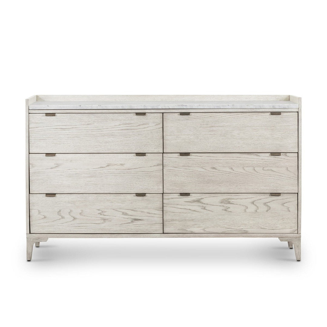 Victor 6 Drawer Dresser - Vintage White Oak