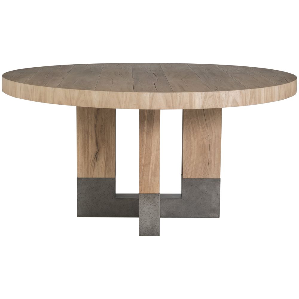 Verite Round Dining Table - Light Oak
