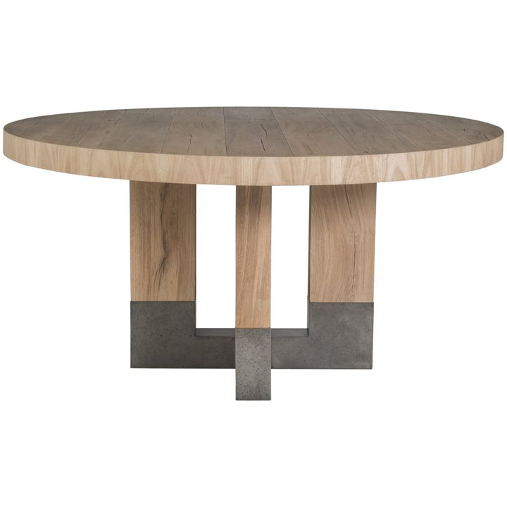 Verite Round Dining Table - Light Oak