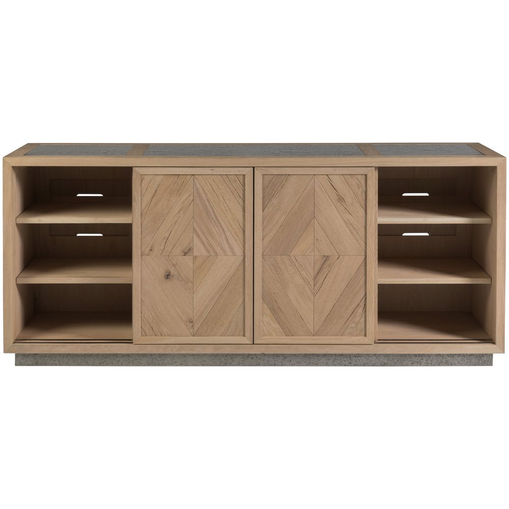 Verite Media Console - Light Oak