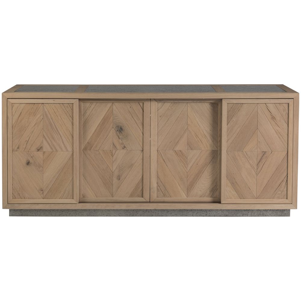 Verite Media Console - Light Oak