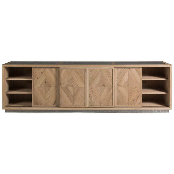 Verite Long Media Console - Light Oak