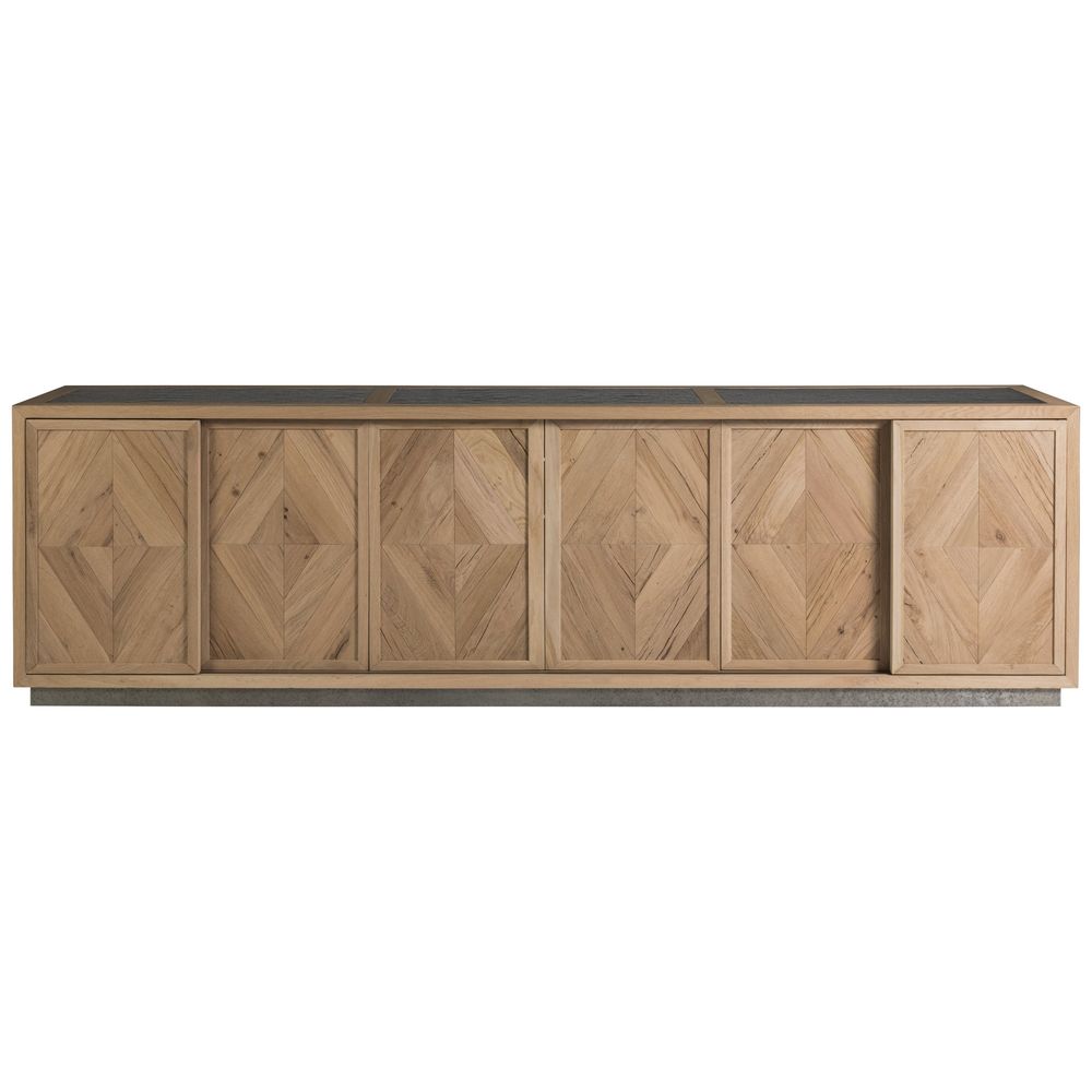 Verite Long Media Console - Light Oak