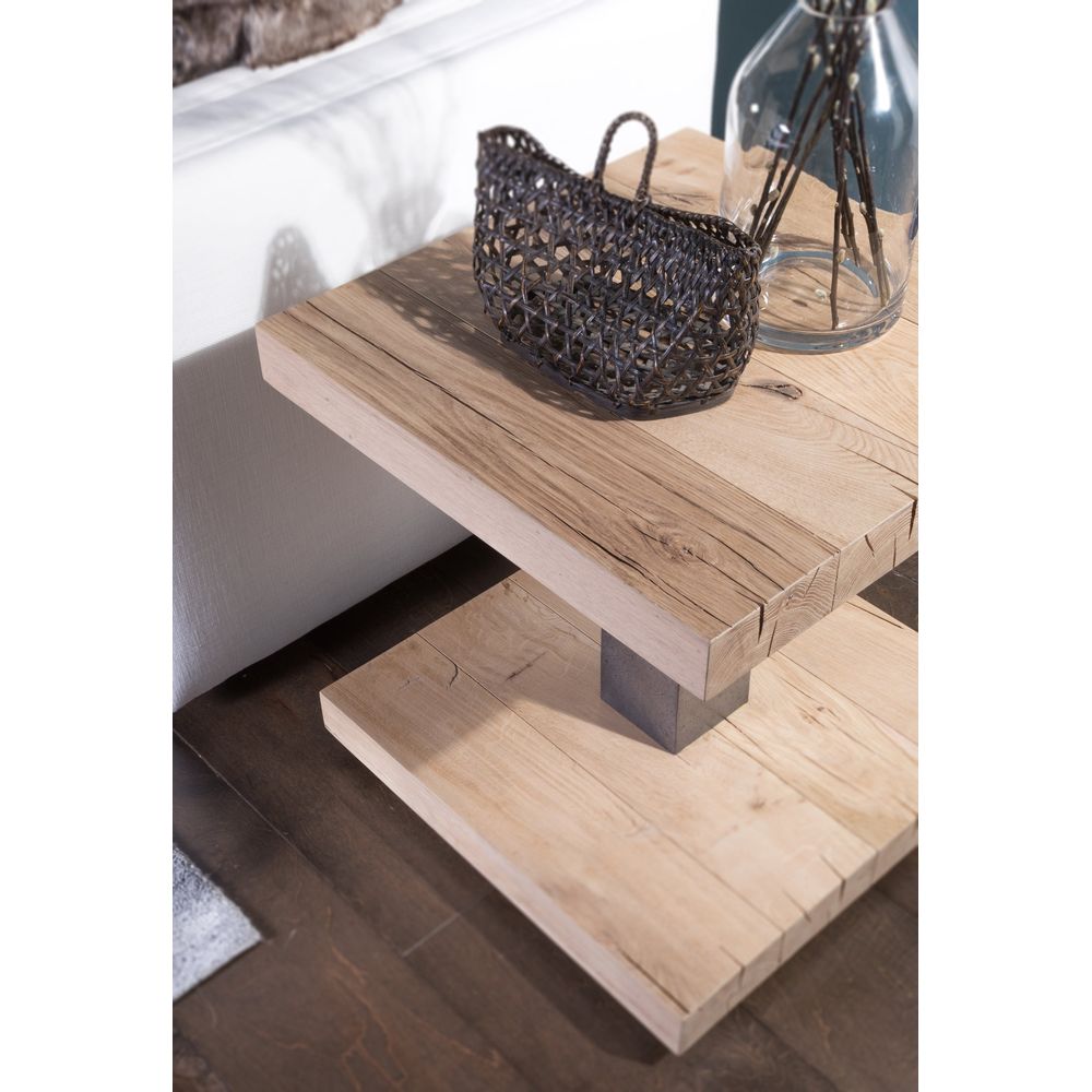 Side Tables Verite Square End Table - Light Oak