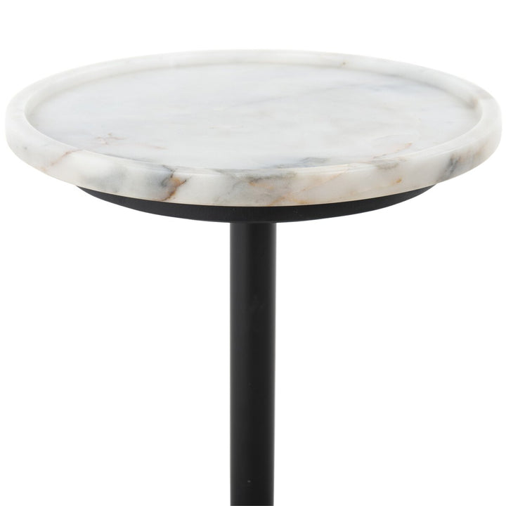 Fiona Accent Table - Polished White Marble