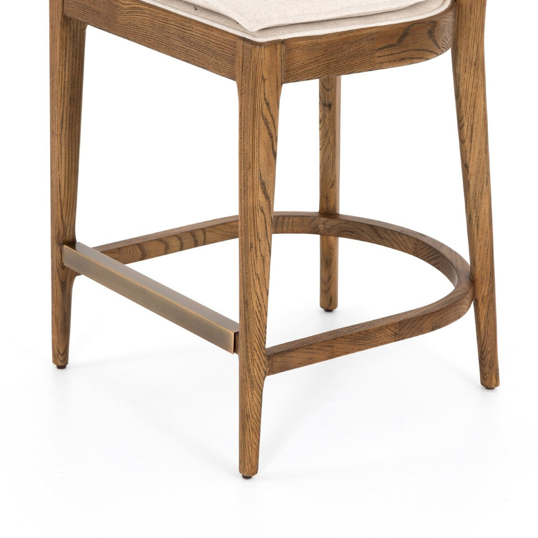 Reese Bar + Counter Stool - Counter Stool - Toasted Nettlewood W/ Savile Flax